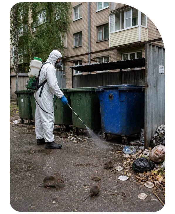 Дератизация контейнерной площадки в Камышине по цене от 3083 р. | Сенат-Кмш